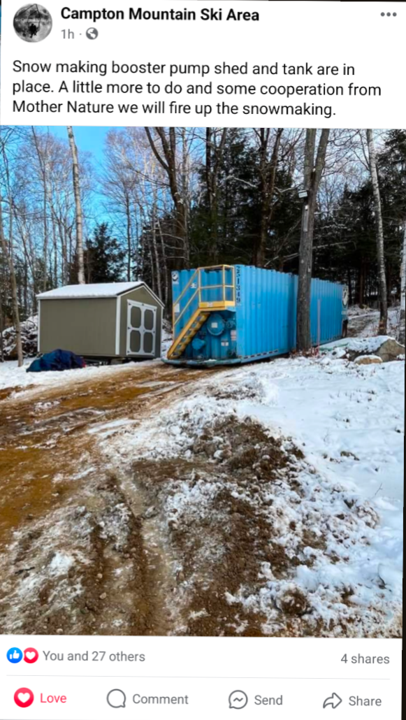 Campton Mountain Snowmaking — Snowjournal 2.0